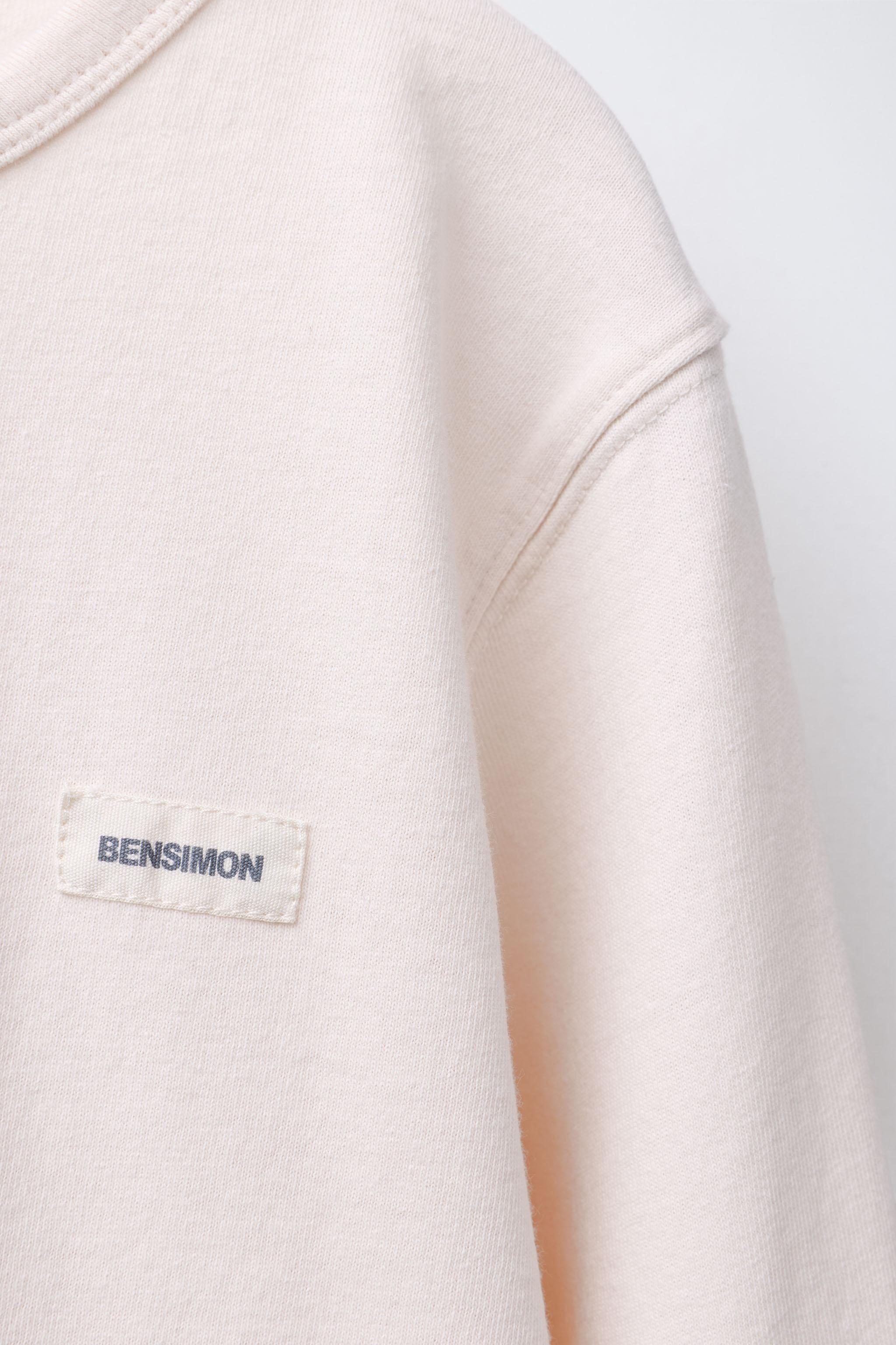 PLAIN LABEL T-SHIRT BENSIMON X ZARA
